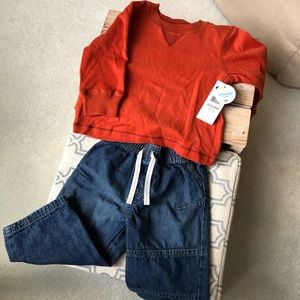 Toddler jeans 18 months and toddler shirt